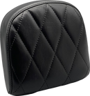 LE PERA Sissy Bar Pad - Small - Diamond - Shiny Black L-SBP03DM-SH