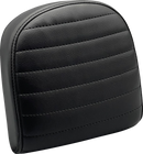 LE PERA Sissy Bar Pad - Small - Pleated - Dull Black L-SBP03PT-DULL