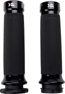 KHROME WERKS Klassic Grips - Custom Contour - TBW - Black 500180