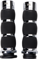 KHROME WERKS Klassic Grips - Air Cushion - TBW - Chrome 500195