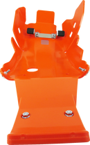 T.M. DESIGNWORKS KHLG-258-OR Full-Coverage Orange Skid Plate for Gas Gas, Husqvarna, and KTM