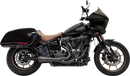BASSANI XHAUST 2-into-1 The Ripper Short Road Rage Exhaust System - Black 1S74RBE