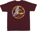 FMF Crossed Up T-Shirt in Maroon - Medium, SP24118901MRNMD