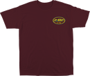 FMF Golden Stay T-Shirt - Maroon, Size Medium - 100% Soft Spun Cotton
