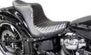 LE PERA Tailwhip Daddy Long Legs Seat - Double Diamond w/ Blue Thread - FLH/FLT '08-'24 LK-587DLDD-BLUE