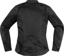 ICON Women's Overlord3 Mesh™ Jacket - Black - Medium - Durable Sport Fit with Impact Protection