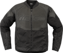 ICON Overlord3™ Leather Motorcycle Jacket - Black, Medium with D3O® Impact Protectors