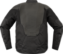 ICON Overlord3™ Leather Motorcycle Jacket with D3O® Impact Protectors - Black, Small (Part