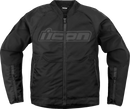 ICON Overlord3™ Black Motorcycle Jacket - 2XL with D3O® Impact Protectors and Removable Insulated Liner