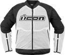 ICON Overlord3 Mesh™ Jacket in White – Size XL, Part Number 2820-6739