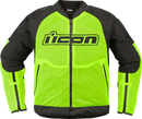 ICON Overlord3 Mesh™ Jacket Hi-Viz Yellow XL by ICON - Part Number 2820-6751