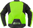 ICON Overlord3 Mesh™ Jacket Hi-Viz Yellow Large - Optimized Airflow and Impact Protection