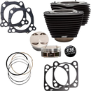 S&S CYCLE 136" Big Bore Cylinder Kit - Black - M8 910-0849