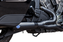 S&S CYCLE 2-into-1 Qualifier Exhaust System - Race Only - Black - Stainless Steel 550-1084