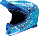 Z1R Rise 2.0 Helmet - Hyacinth Teal/Yellow, Extra Small - Injection Molded Polycarbonate Shell with Dual Vents