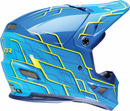 Z1R Rise 2.0 Helmet - Hyacinth Teal/Yellow, Extra Small - Injection Molded Polycarbonate Shell with Dual Vents