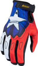 ICON Hooligan™ CE Tejas Libre Gloves - Blue - Small 3301-4716
