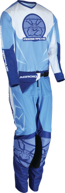MOOSE OFFROAD Youth Agroid Mesh Jersey - Blue/White - Medium 2912-2482