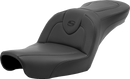 SADDLEMEN Roadsofa™ Seat - without Backrest - Black/Black Stitching - FXD '96-'03 896-04-187