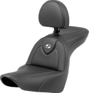 SADDLEMEN Roadsofa™ Carbon Fiber Seat - Carbon Fiber - with Backrest - FXLR/FLSB '18-'23 818-29-185BR