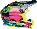 MOOSE OFFROAD Youth F.I. Helmet - Vaporwave - MIPS® - Black/Pink/Yellow - Small 0111-1614