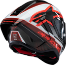 ALPINESTARS Supertech R10 Helmet - Team - Black/Carbon Red/Gloss White - Large 8200224-1352-L