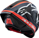 ALPINESTARS Supertech R10 Helmet - Team - Matte Black/Carbon Red Fluo/Blue - 2XL 8200224-1383-XXL