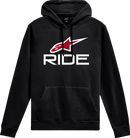 ALPINESTARS Ride 4.0 Pullover Hoodie - Black/Red/White - 2XL 1214-51820-1232-2XL