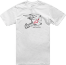 ALPINESTARS MX Helmet T-Shirt - White - 2XL 1214-73116-20-2XL