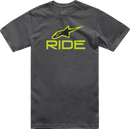ALPINESTARS Ride 4.0 T-Shirt - Charcoal/Lime/Black - XL 1214-73112-1845-XL