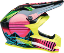 MOOSE OFFROAD Youth F.I. Helmet - Vaporwave - MIPS® - Black/Pink/Yellow - Medium 0111-1615