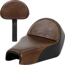 SADDLEMEN Lariat Solo Seat - Distressed Leather - 4.5 Gal Tank - XL '04-'22 807-03B-0041