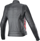 ALPINESTARS Stella Dyno Leather Jacket - Black/Haute Red - Small 3113924-1346-S