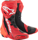 ALPINESTARS Supertech R Vented Boots - Red - US 12.5 / EU 48 2220121-3029-48