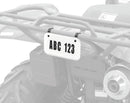 QuadBoss ATV License Plate Kit - Black