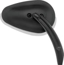 Bikers Choice 65-Up Black Tapered Mirrors - Universal Custom Pair for Motorcycles