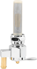 Bikers Choice Chrome Hex Petcock with 22mm Down Outlet for Harley-Davidson Models