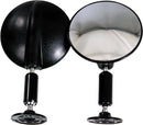 SP1 Universal Surface Mount Rear View Mirror with Rubber-Jointed Joints and Mounting Hardware