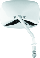Bikers Choice 65-Up Chrome 1 Piece Left Short Stem Mirror - Classic Motorcycle Replacement