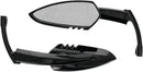 Kuryakyn Scythe Mirrors Black with Optical Glass for Powersports Vehicles