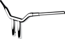 LA CHOPPERS 1-1/2" Kage Fighter T-Bar - 10" - Chrome LA-7345-10