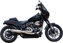 S&S CYCLE 2-into-1 Qualifier Exhaust System - 50-State - Silver - Softail 550-1103