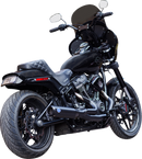 S&S CYCLE 2-into-1 Qualifier Exhaust System - 50-State - Black - Softail 550-1104