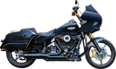 S&S CYCLE 2-into-1 Qualifier Exhaust System - Race Only - Guardian Black 550-1109