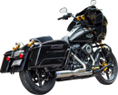 S&S CYCLE 2-into-1 Qualifier Exhaust System - Race Only - Brushed Stainless 550-1107