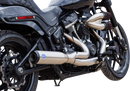 S&S CYCLE 2-into-1 Qualifier Exhaust System - 50-State - Silver - Softail 550-1103