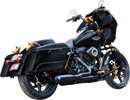 S&S CYCLE 2-into-1 Qualifier Exhaust System - Race Only - Guardian Black 550-1109
