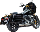 S&S CYCLE 2-into-1 Qualifier Exhaust System - 50-State - Silver 550-1108