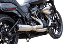 S&S CYCLE 2-into-1 Qualifier Exhaust System - Race Only - Brushed Stainless 550-1105
