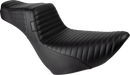 LE PERA Tailwhip Daddy Long Legs Low Rider Seat - Pleated - Black - FL/FX '18-'24 LYR-580DLPT